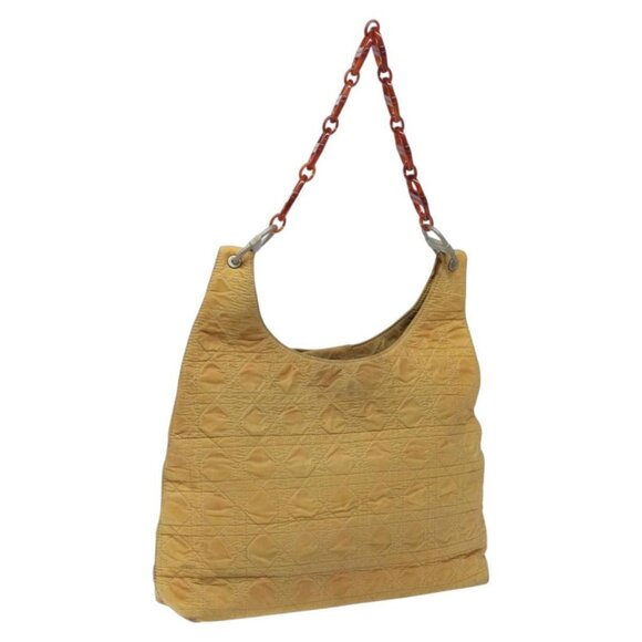 Dior Handbags - Christian Dior Canage Shoulder Bag Nylon Yellow Auth bs23852